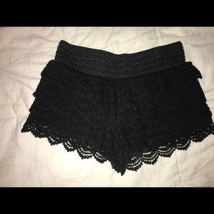 Women's black shorts